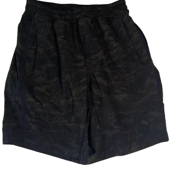 lululemon athletica Black Patterned Athletic Shorts - Picture 1 of 4